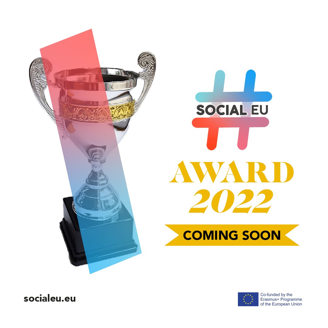 🏆 #SocialEuAward 2022 IS COMING🏆
 All details will be provided shortly.
Share the message with #EuropeanManagers and make it known.
💥💥STAY TUNED 💥💥
#SocialEu #EuProject