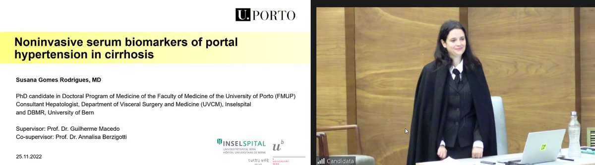 Our dear <a href="/RodriguesSu24/">Susana Rodrigues</a> defended her PhD Thesis today at the University or Porto. As a co-supervisor I could not be prouder of her brilliant work and success. Our group and the UVCM department <a href="/inselgruppe/">Insel Gruppe</a> <a href="/DBMR_UniBe/">BioMedical Research</a> is lucky to have Dr. Rodrigues in Bern! 👏🏻👏🏻👏🏻 <a href="/hlcortezpinto/">Helena Cortez Pinto</a>