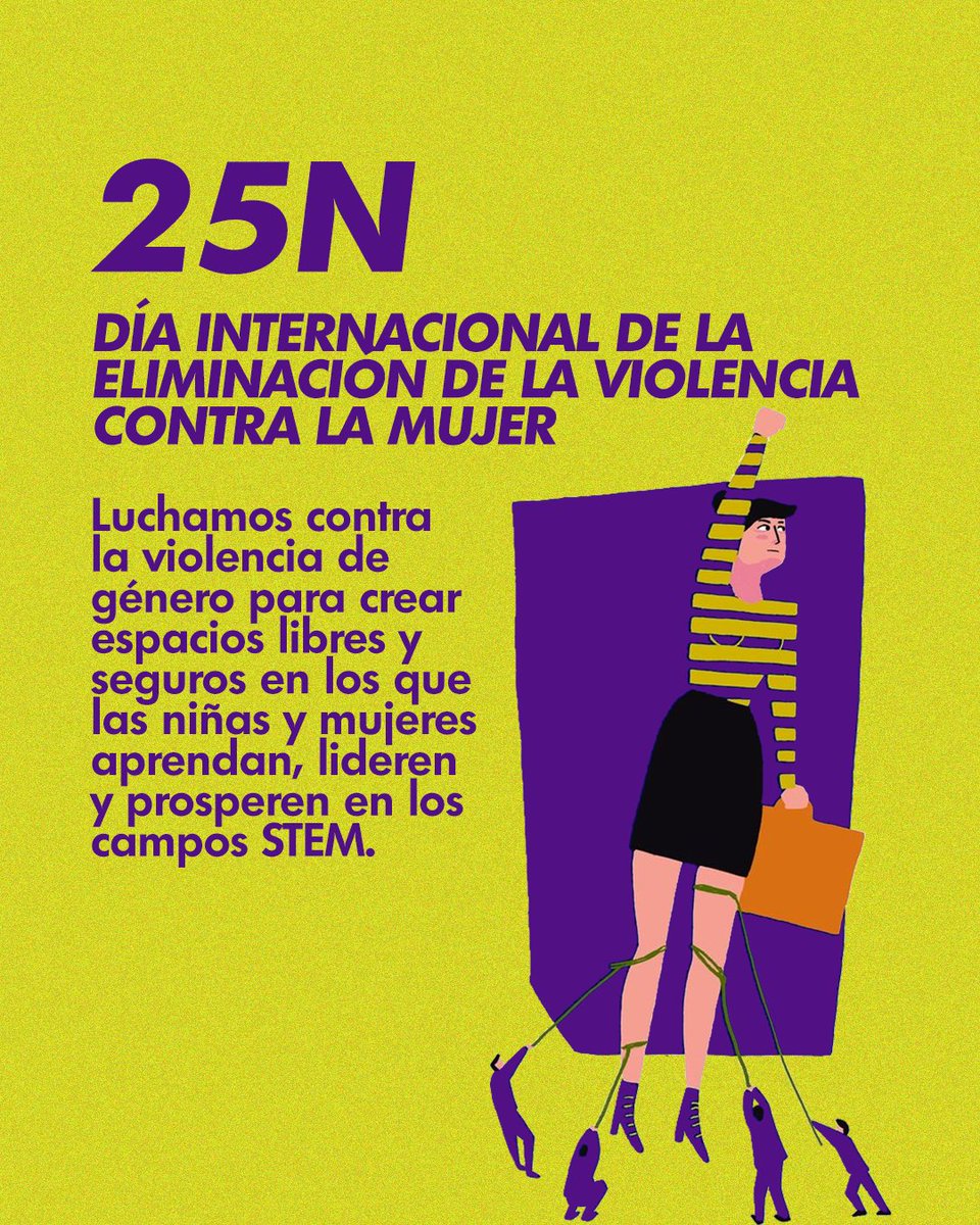 Desde Girls Code nos unimos para la eliminación de la violencia contra las mujeres en todas sus formas, una violación a los derechos humanos que impacta la dignidad y el proyecto de vida de ellas⚠️
Recordando nuestra lucha diaria por buscar la igualdad de género en las áreas STEM