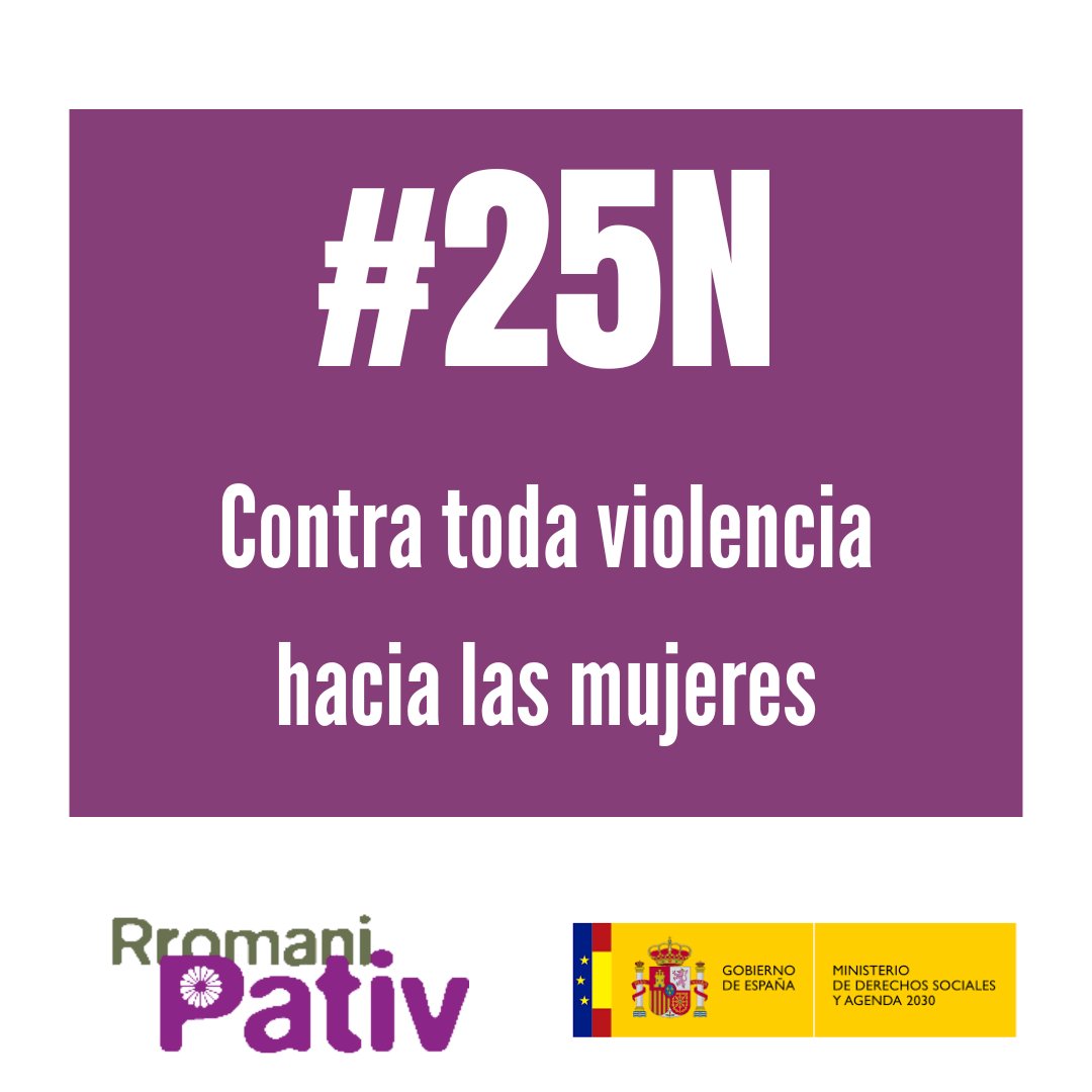 RromaniPativ's tweet photo. Hoy #25N queremos reivindicar la eliminación de las violencias contra las mujeres. Y recordar la #interseccionalidad a la que se enfrentan las #mujeres #gitanas https://t.co/glQGXSBZC4