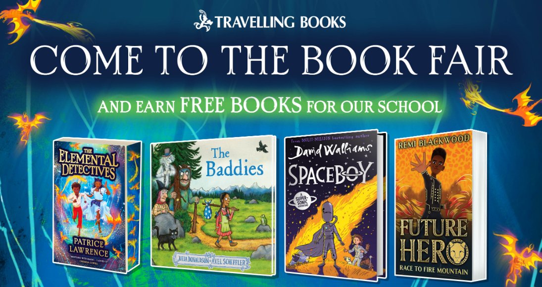 We are very excited to announce that the travelling book fair will return to Chellaston on Wednesday 30th November! Watch this space for the booklist! #ShareYourFair