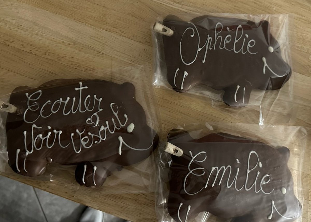 mutualite70's tweet photo. En ce jour de #SainteCatherine, l’équipe d’Écouter Voir 📍#Vesoul a coiffé ses 2 Catherinettes de l’année : Ophélie et Émilie !!

Sans oublier de leur offrir leurs petits cochons en pain d’épices 🐷 https://t.co/vcYN7Mtt3O