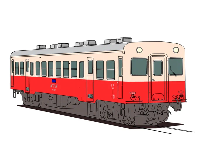 ごく普通の小湊鐡道キハ200を描きました 