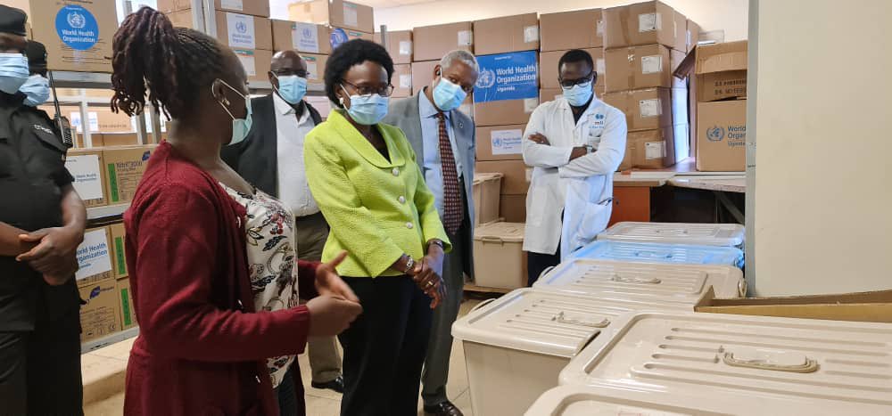 JaneRuth_Aceng's tweet photo. Today morning, together with @WHOUganda country representative, @tegegny, I visited the Principle investigator of the Sudan Ebola virus vaccine trial to assess the level of preparedness. I can comfortably say, #Uganda is ready for the vaccine trial. https://t.co/9IfXK7Bo1P