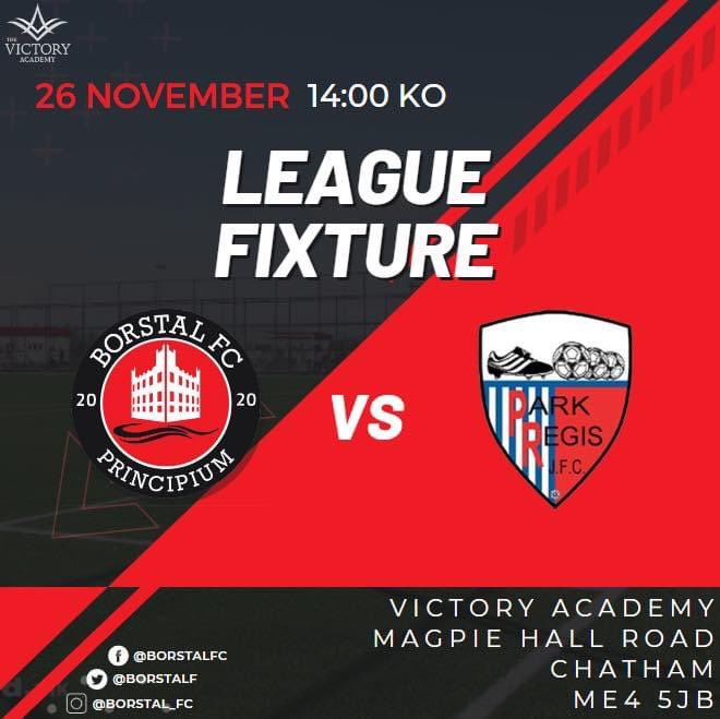 Last game of November ..

Up Next…
🆚 Park Regis Athletic 
⏰ 14:00 Kick Off
📍 Victory Academy   
🏆 League Fixture 

Roll on K/O 💪🏽💪🏻💪🏿

#Principium 
#UTFB 

🔴⚫️
