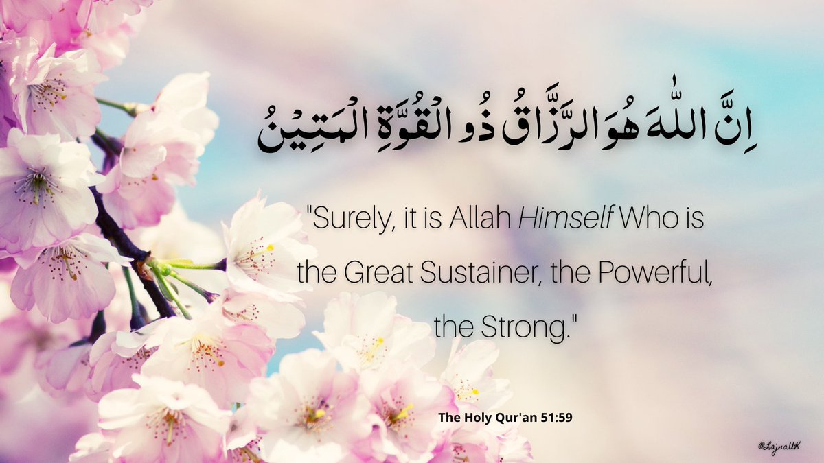 waqfenauusa's tweet photo. It is a core belief in Islam that Allah alone is the Provider and the Sustainer. 

#DivineAttributes via @LajnaUK https://t.co/Yz5YAI7jFx
