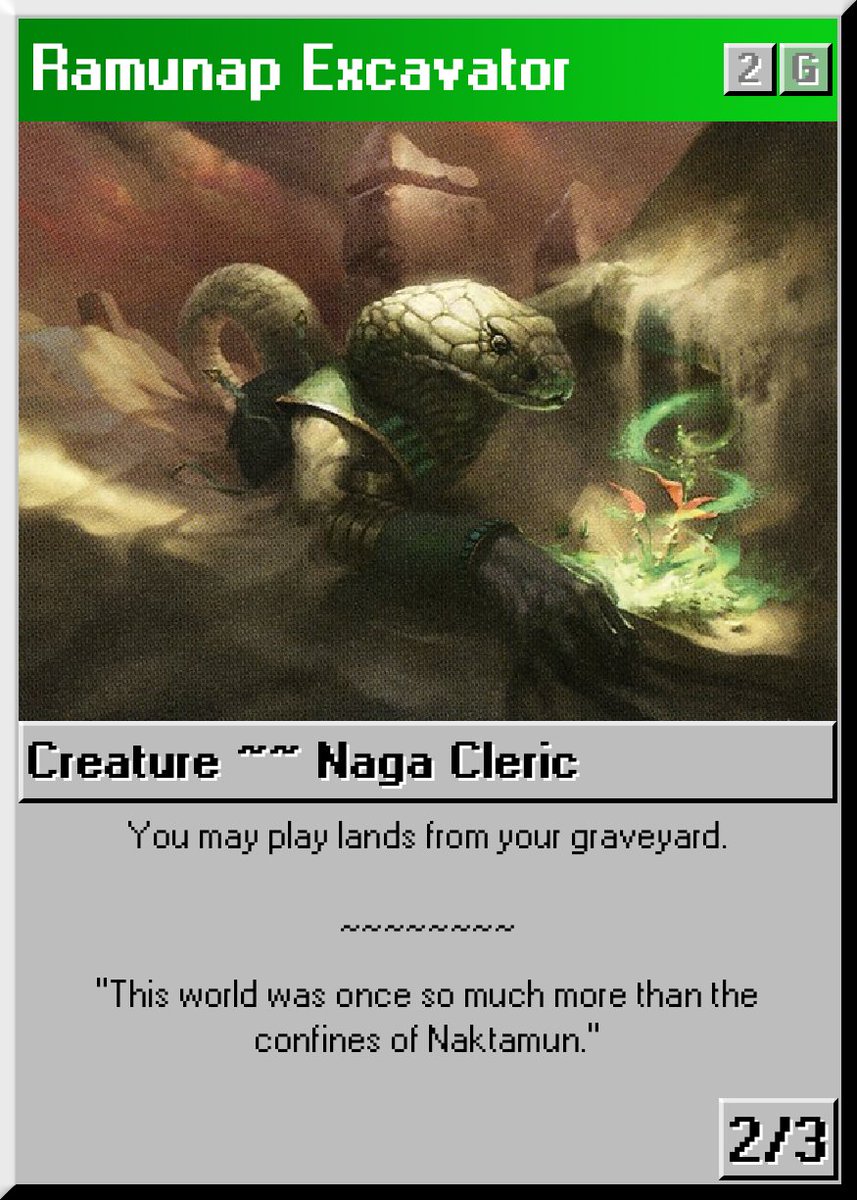AledPink's tweet photo. I don't think I ever tweeted out this custom card frame I made for #MagicTCG. Was meant for my Slogurk deck, but I never got round to making actual art for it instead of using crops from scryfall. https://t.co/0o6P0S9K4o