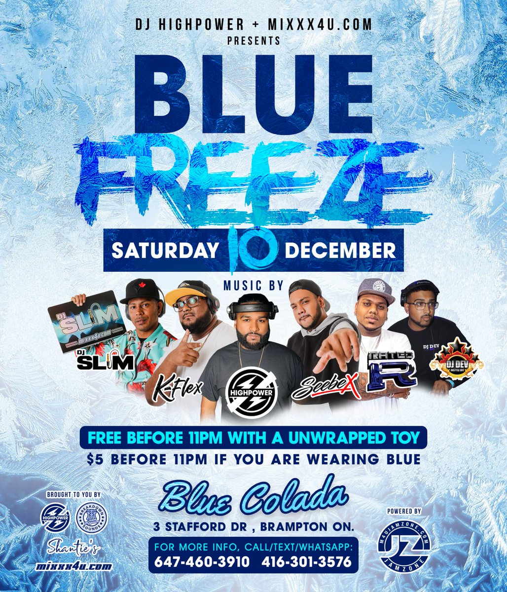 XplicitStarsz's tweet photo. #BlueFreeze #ToyDrive #MakeAWish #Toys #Brampton #BlueColada #Party #Donation https://t.co/tYOCqBDDgL