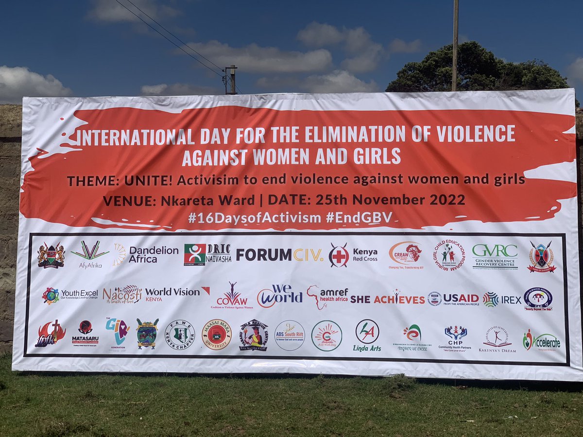 Today we join hands with other stakeholders in Nkareta ward to commemorate the launch of the #16daysofactivism2022, we join the global  clarion call to end violence against women and girls  including those with disabilities who are at a higher risk of violence and discrimination