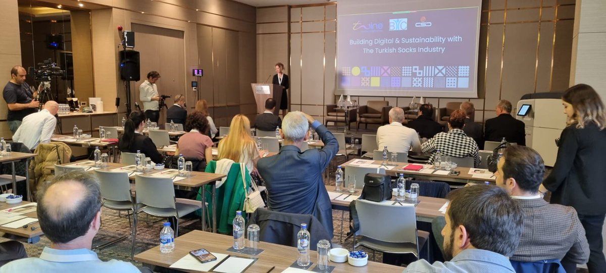 twine_solutions's tweet image. #Twine at recent Socks Association of Turkey; #TS-1800 a great compliment for circular knitting sock machines to improve #factoryproductivity and reduce waste. Learn more at  twine-s.com/product/