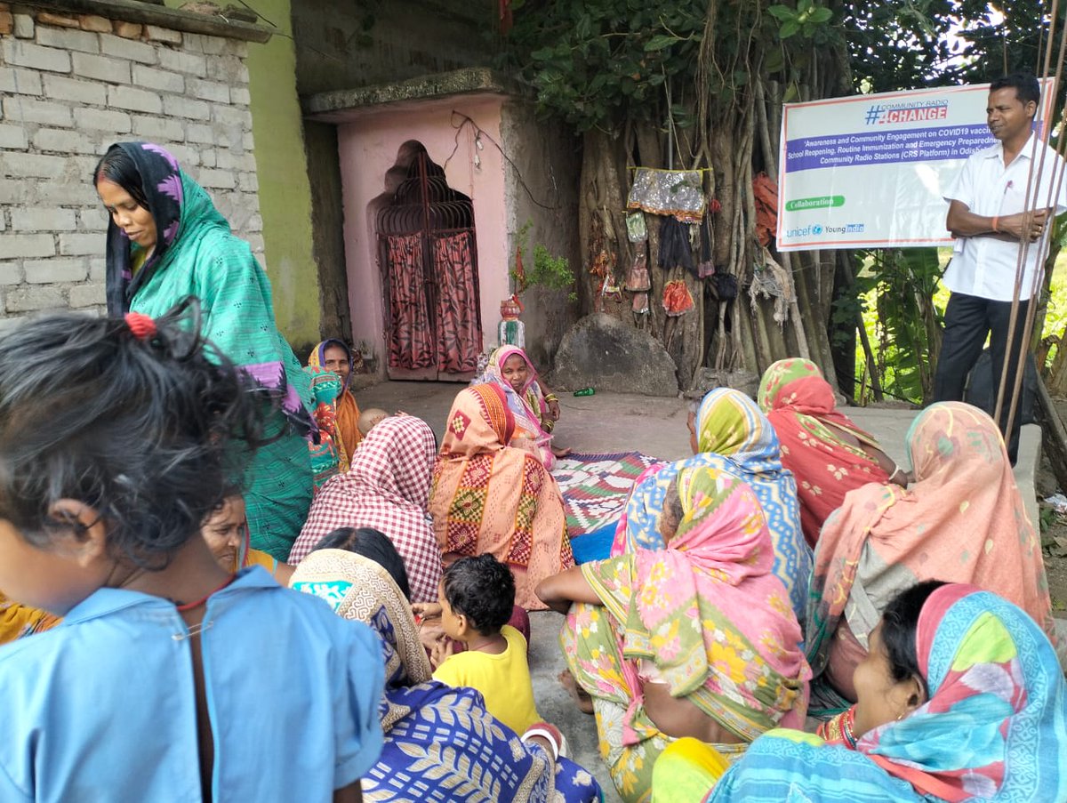 908mhz's tweet photo. Narrowcasting session on routine #immunization  organized by #Radioavinandan at Pasiapada (Harijana Sahi)  of Kanas Block, Puri District  #YoungIndia
@UNICEFIndia 
@YoungindiaIn
@chillsugata @sidbshrestha @LopamudraTripa4
@ShahAnsariLive
#communityradio #communityradio4change https://t.co/oZ3dCMkiEp