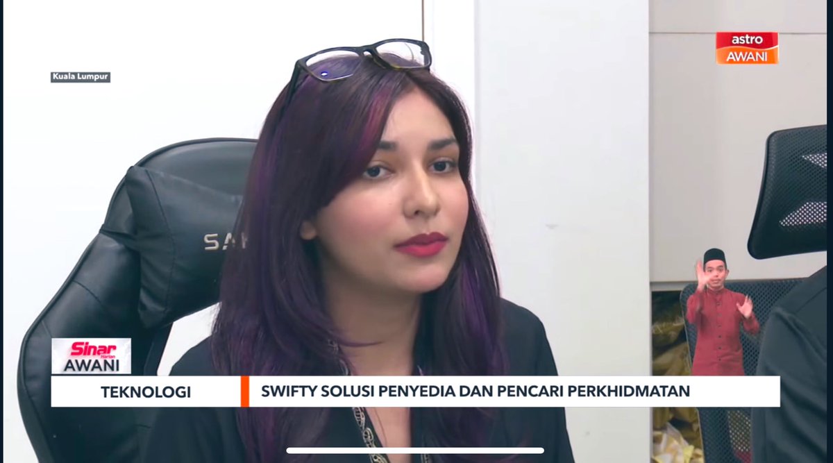 throwback when interviewed by awani, i look very awkward in front of the camera 😂

thank you <a href="/FirdausAzil/">F A</a> for featuring swifty! i hope my freelancing app boleh tolong more malaysians jana income and dapat dikenali sebagai the asian fiver / upwork ✨