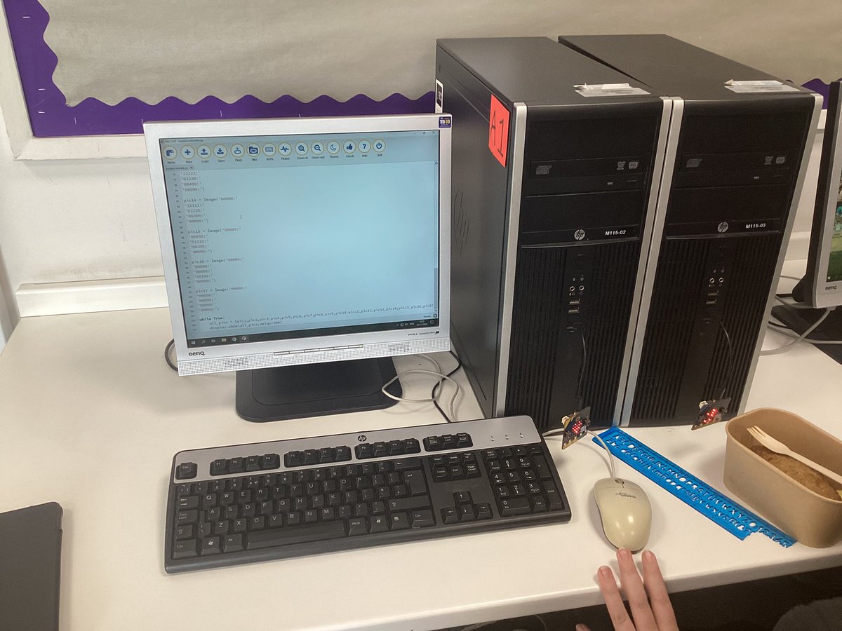 BGSICT's tweet photo. Hacker space being well used today some @microbit led by Lovelace Society, Year 8 working on @NCSC #CyberFirst23 and Year 9 completing python homework on selection. https://t.co/Yw71FVK5MU
