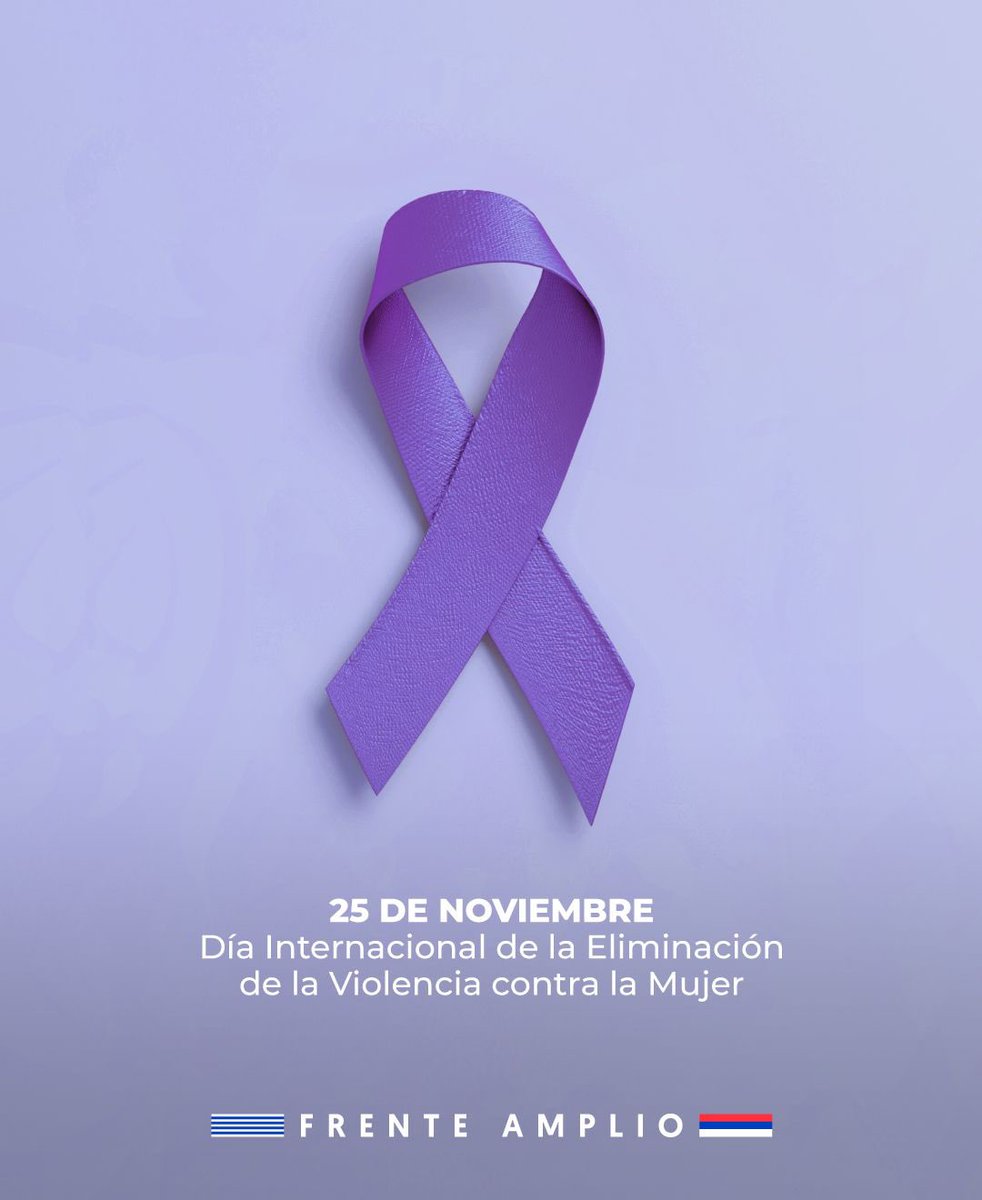 Hasta que Uruguay y el mundo dejen de ser peligrosos para las vidas de mujeres y niñas. Hoy reafirmamos nuestra lucha contra la desigualdad y la violencia machista. Ni una muerte más; juntas y en lucha frente al miedo y al odio #25N