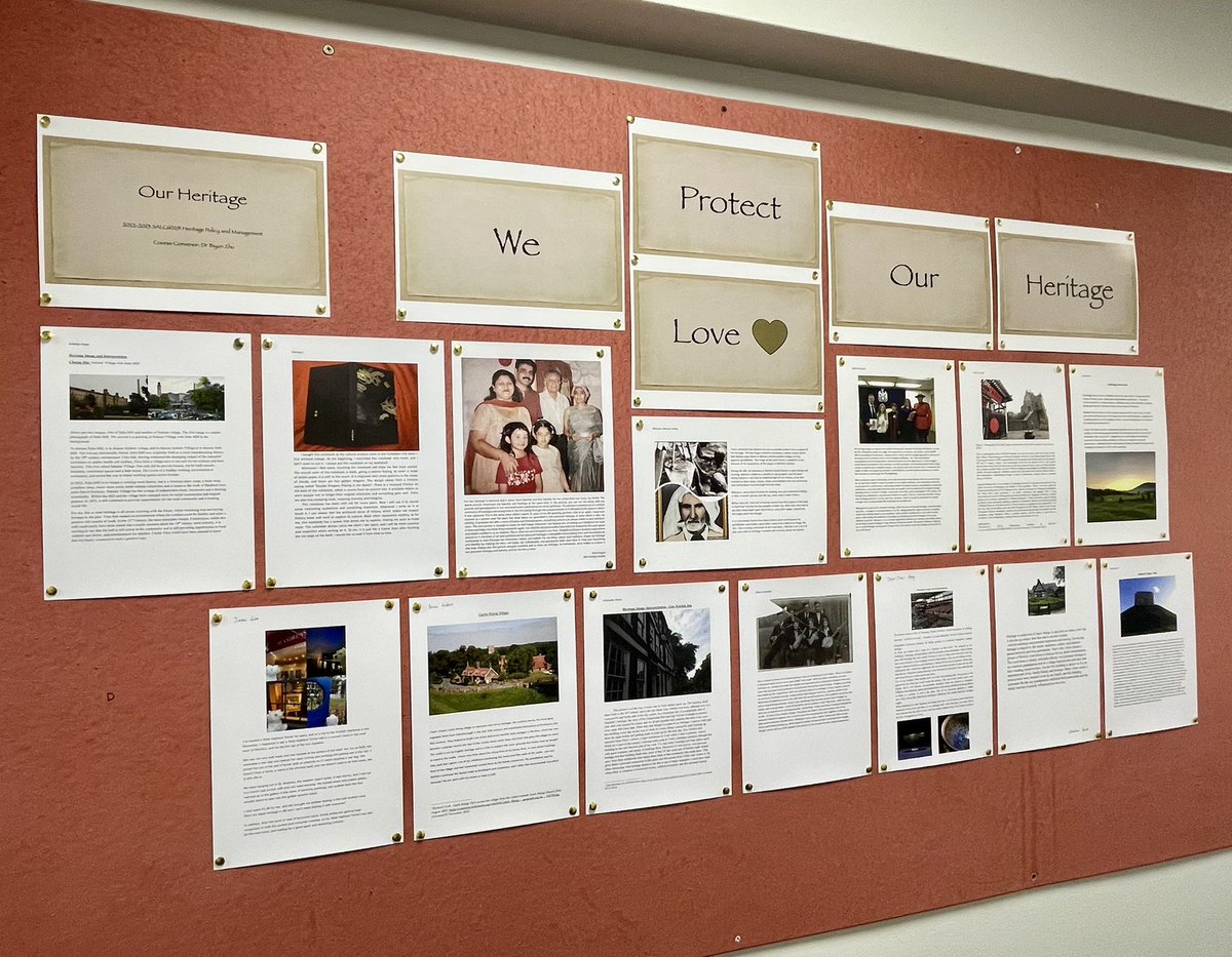 MA Heritage Studies and Our Heritage Project