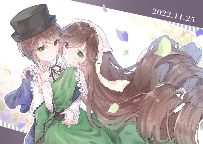 激推し双子💚💙#いい双子の日 #ローゼンメイデン 