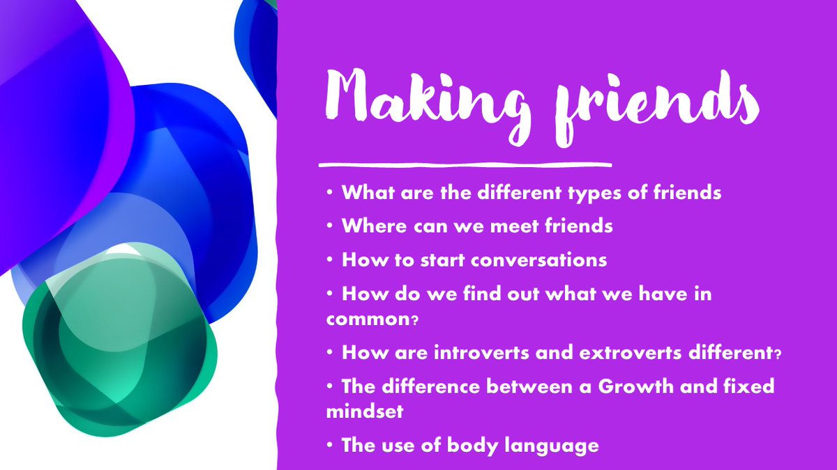 ✨If you work with young people who are struggling to make friends. 
👍This is a great interactive workshop
Please get in touch to book or further information