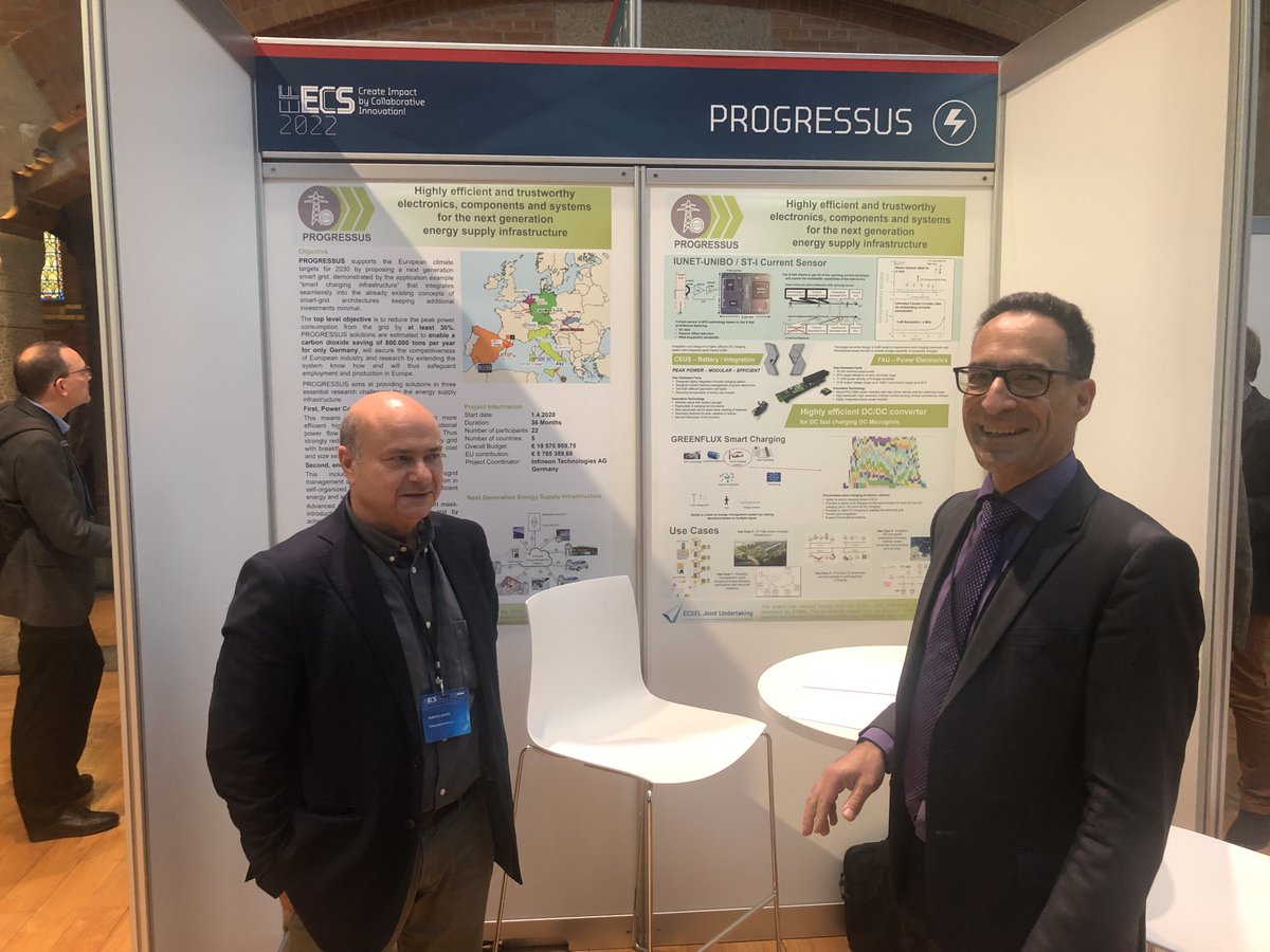 PROGRESSUS was present in the 2022 edition of the European Forum for Electronic Components and Systems (EFECS).  PROGRESSUS coordinator Holger Schmidt (Infineon Technologies) and Antonio Lionetto (STMicroelectronics) presented the progress and results of the project.