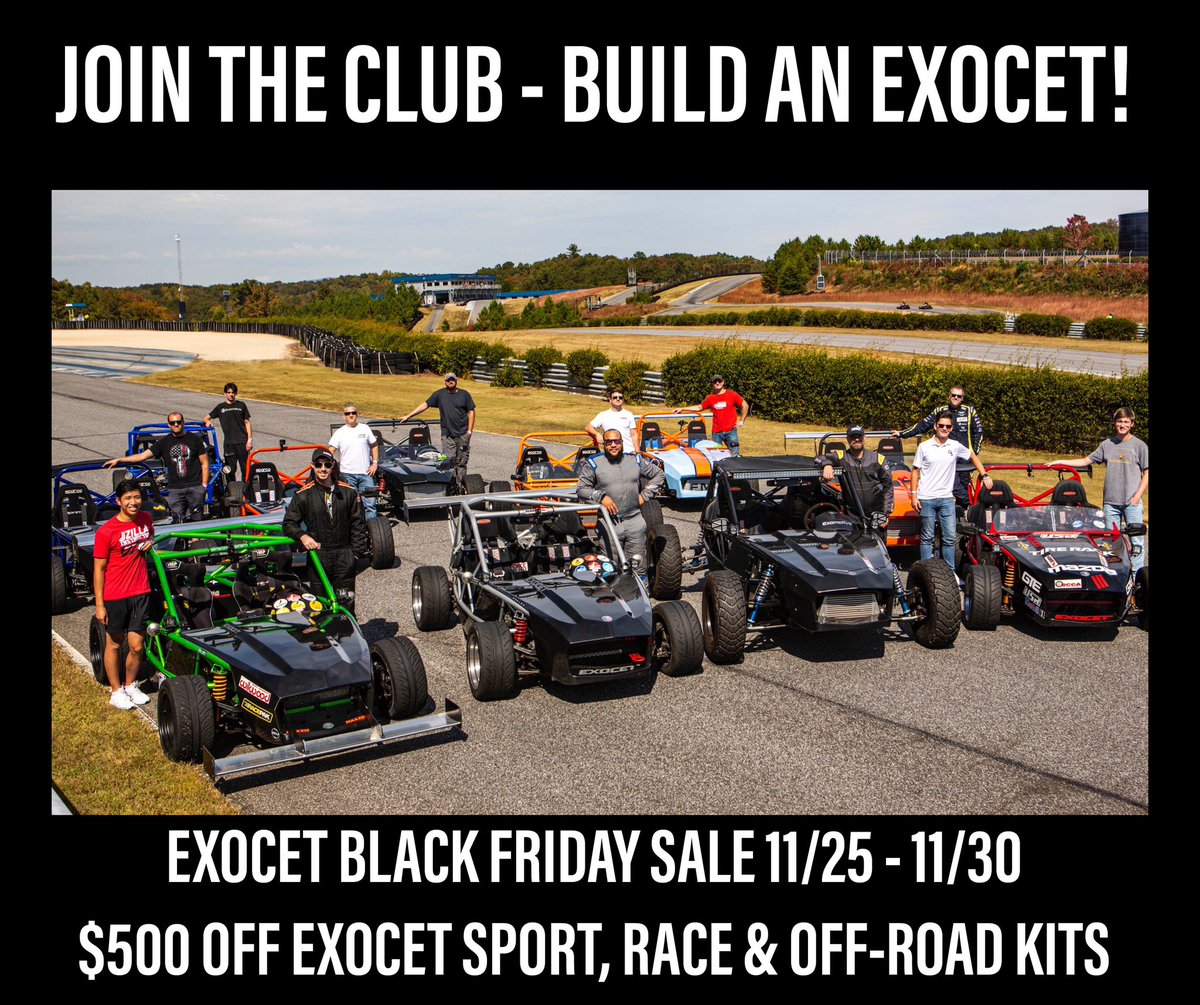 Exomotive's tweet photo. Exocet Black Friday Sale is Live! https://t.co/LdqXZ7Knqm