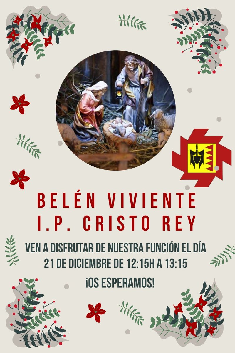 cristoreyva's tweet photo. Este año os invitamos a visitar nuestro Belén Viviente que se ubicará en el patio de primaria. @educsi #colegioconcertadovalladolid #belenviviente https://t.co/4EngHr8OG2
