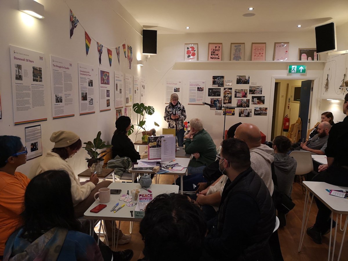 PeaceMuseumUK's tweet photo. We’re so sad to be saying goodbye to Bread + Roses🌹

They have been such a key source of support for the past few years. From exhibitions, to events, we don’t know what we would have done without this truly special community space.

Thank you @BreadandRosesBD, you’ll be missed. https://t.co/9K0nmV4Zcs