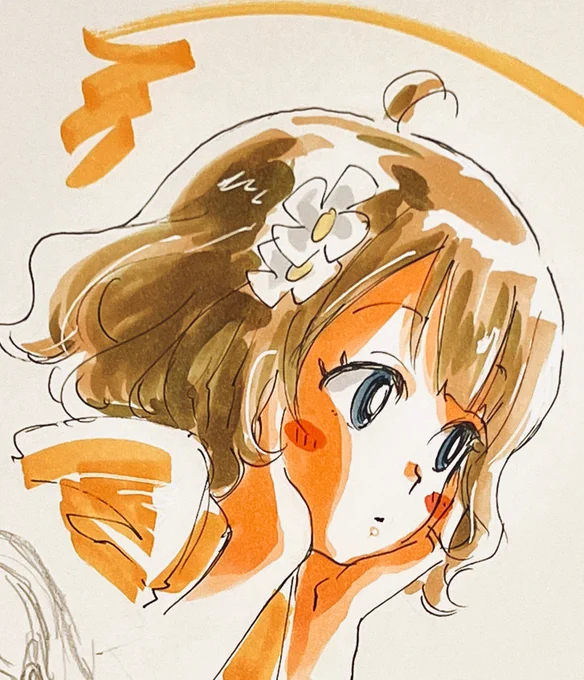 頬杖桃子ちゃんセンパイ。 