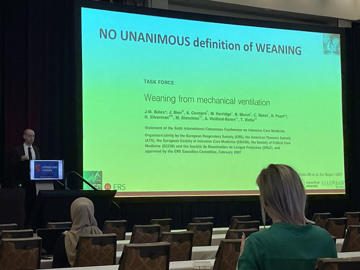 CCCForum's tweet photo. KEYNOTE: Tài Pham presents on the WEAN SAFE study - a prospective international cohort on weaning of patients from invasive mechanical ventilation. Results to be published soon!
#CCCF2022 https://t.co/l3UlWLitGc