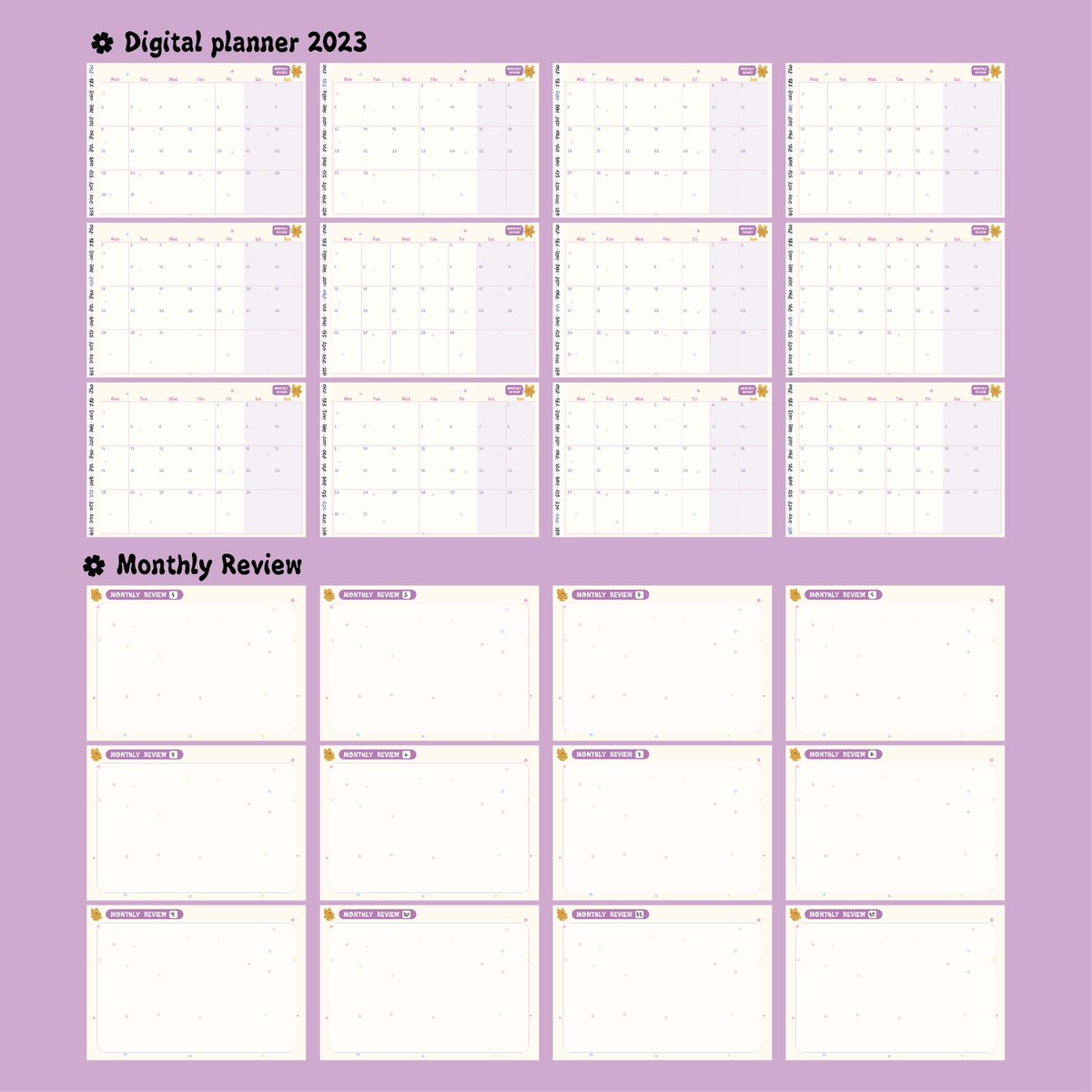 AnotherMorning's tweet photo. Hellooo digital planner 2023 another morning มาแล้วค่า 
🍀 digital planner 2023
🍀2023 wallpaper (phone/ ipad/ laptop)
🍀 5 stickers
110 THB
📍available at @Fahfahs_world 
📍 line shop https://t.co/1DlwZWhQqk https://t.co/udxO8yUmEs