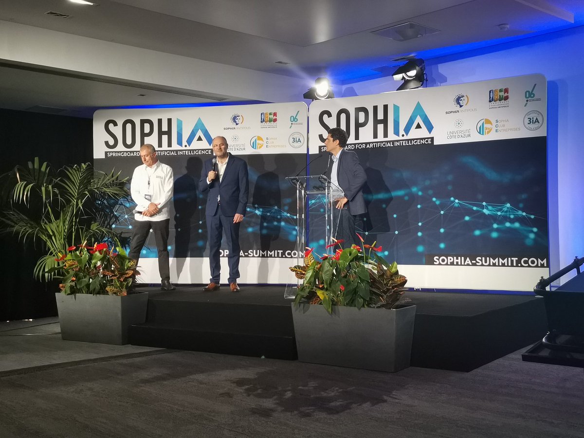 SophiaAntip0lis's tweet image. #SOPHIASUMMIT
🔴 En #direct de la cérémonie de clôture &amp;amp; remise des prix félicitations au projet lauréat &quot;NeuroPin&quot; du SophIA Award 2022 porté par @Antonia_Machlou !
Félicitations à l&apos;entreprise @AtelierMy3D qui remporte le prix &quot;Sustainability&quot; attribué par @SAPLabsinFrance !