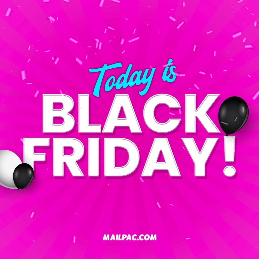 MailpacGroup's tweet photo. Black Friday deals are quite literally EVERYWHERE! 🎉
It’s the best day to get your SHOPPING on! Make your experience even better by shopping and shipping with Mailpac! 👍🏽
Which site are you visiting first, and what’s on your list?🥳
#Mailpac #MailpacOnline #BlackFriday https://t.co/aYhSWicvOq