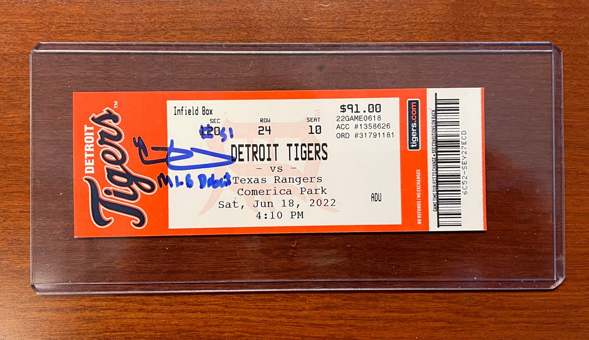 Detroit Tigers Authentics (@detauthentics) on Twitter photo #Giveaway - RT & FOLLOW <a href="/DETAuthentics/">Detroit Tigers Authentics</a> for a chance to win:
Riley Greene Autographed MLB Debut Game Ticket
One winner will be picked at random and notified by DM on 11/27/22.
Don’t miss our Holiday Sale! 🎁
Items Starting at $20 ⤵️
atmlb.com/3OzsgaA #Giveaway - RT & FOLLOW <a href="/DETAuthentics/">Detroit Tigers Authentics</a> for a chance to win:
Riley Greene Autographed MLB Debut Game Ticket
One winner will be picked at random and notified by DM on 11/27/22.
Don’t miss our Holiday Sale! 🎁
Items Starting at $20 ⤵️
atmlb.com/3OzsgaA