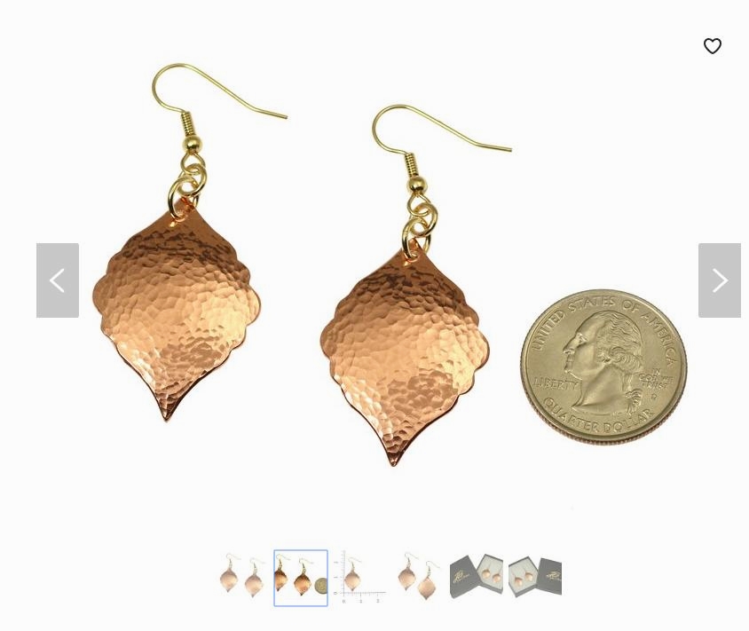 Awesome Copper Hammered Moroccan Drop Earrings Highlighted on Etsy #Earrings #CopperAnniversary #HandmadeJewelry #Style #Etsy etsy.com/listing/673579…