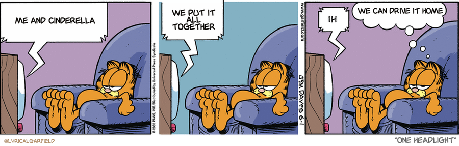 Lyrical Garfield 🎶: #Garfield #music #Peaches #bo… - Mastodon