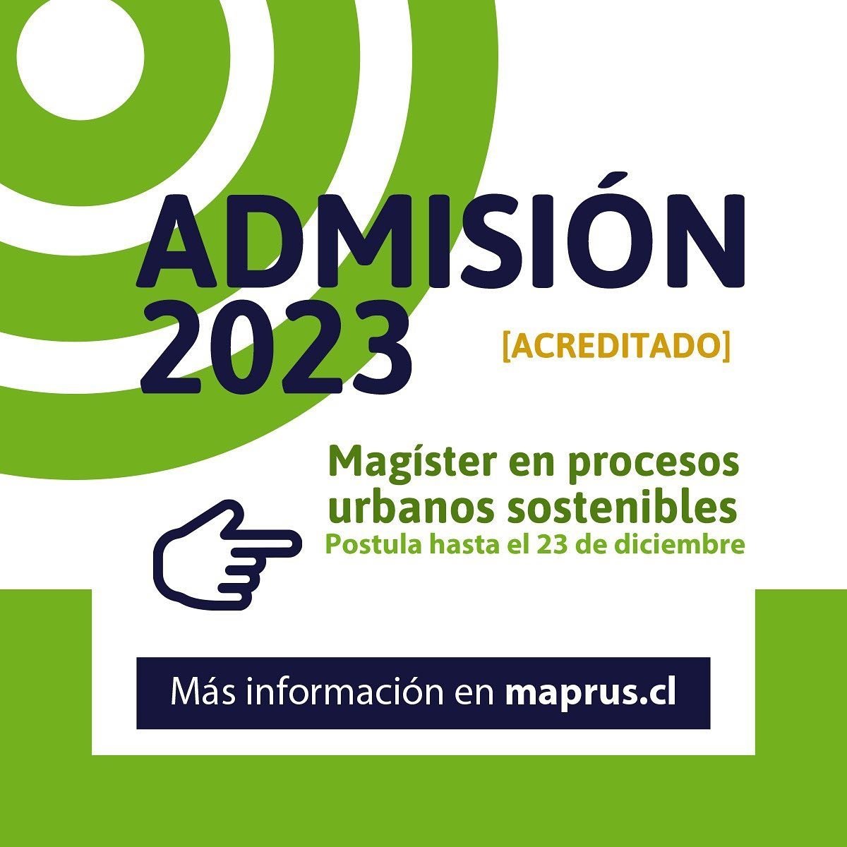 faug_udec's tweet photo. [Postulaciones] 

📌 Hasta el 23 de diciembre se encuentra abierto el 1er procesos de admisión 2023 del programa de Magíster en procesos urbanos sostenibles.

#maprusudec #postgradoudec https://t.co/5jCCR179AR