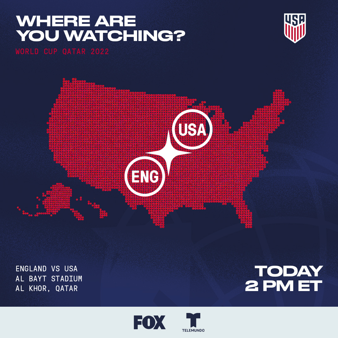 USMNT's tweet photo. Drop those 📍...

Where are you cheering us on? 🇺🇸 https://t.co/OK7P0FmgaS