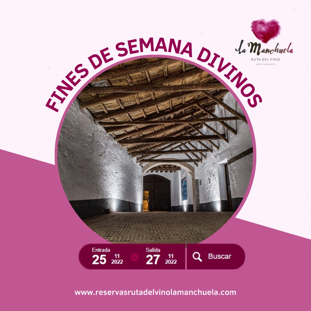 RVlaManchuela's tweet photo. Ven a la Manchuela y disfruta de todas las experiencias que tenemos preparadas para que tengas un fin de semana ¡DIVINO!
👉 ¿Qué plan tienes para este fin de semana?
#findedivino #rutadelvinolamanchuela #enoturismo #lamanchuela #catadevino #turismodeinterior #clmtumundointerior https://t.co/zjN7qHJOmS