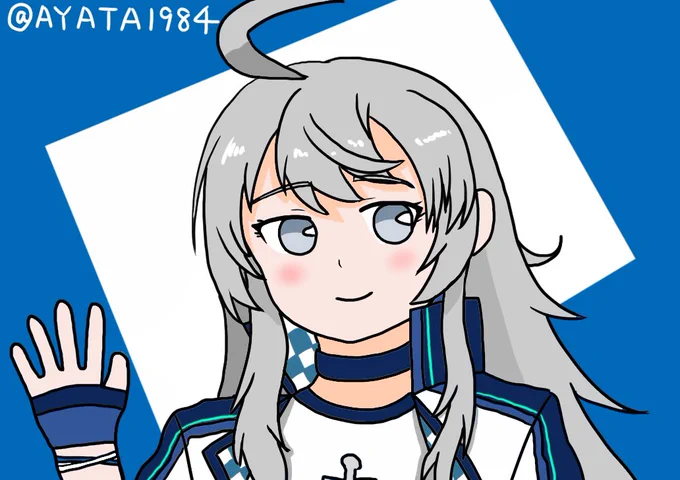 目線をくれるRQワシントン#艦これ版深夜のお絵描き60分一本勝負 #艦これ版真剣お絵描き60分一本勝負_20221125 