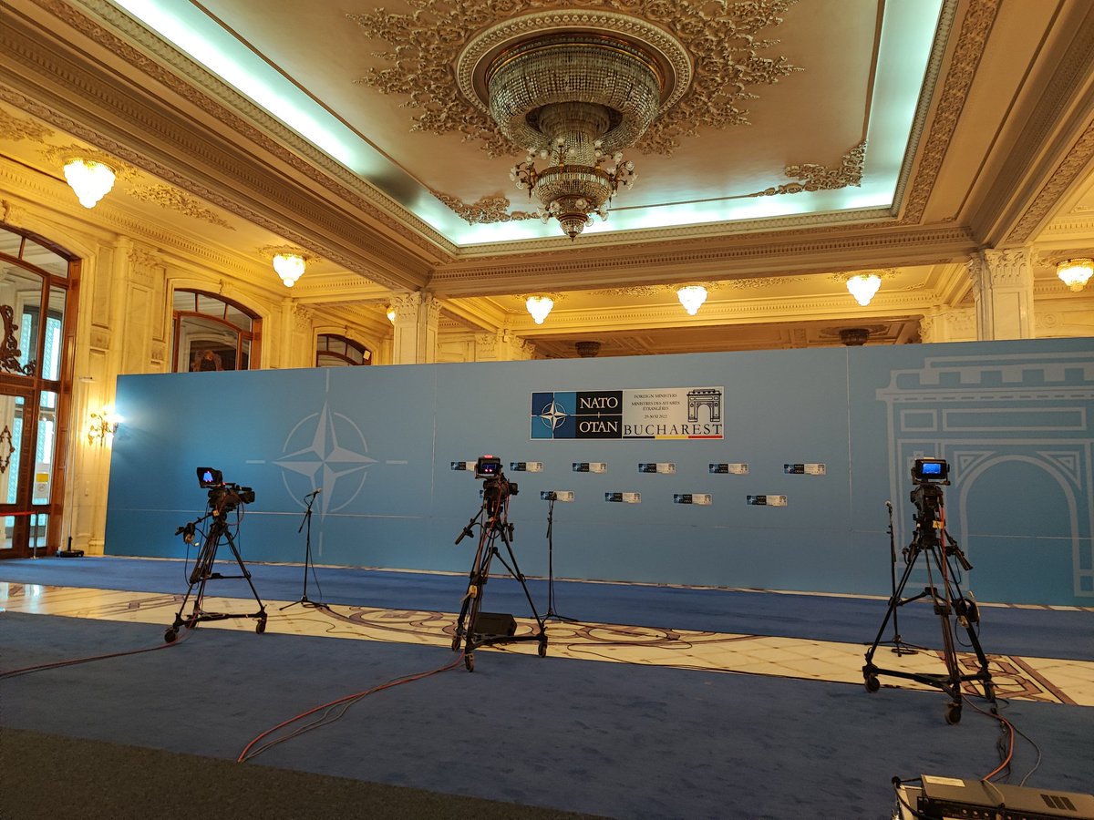 REclemea's tweet photo. The beautiful city of Bucharest is getting ready to host next week the #natoministerial and #G7plus meeting. An honour and a priviledge for any Romanian diplomat. https://t.co/WD2EipLMdO