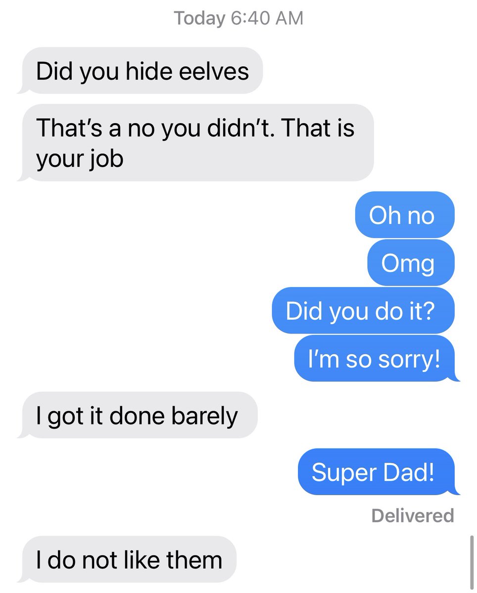 maggieKTVB7's tweet photo. My first #ElfFail of the season! The elves arrived yesterday, and I already forgot my duties. 🤦🏻♀️
Husband is big cranky. 🤣 https://t.co/XmO02LooHL