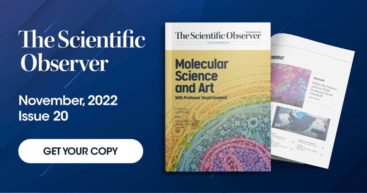 molcoddington's tweet photo. This month, #TheScientificObserver features a conversation with Professor @dsgoodsell. π¨ποΈπ₯Όπ§ͺ
https://t.co/7qpxsiJevS https://t.co/RFcRbqoioX