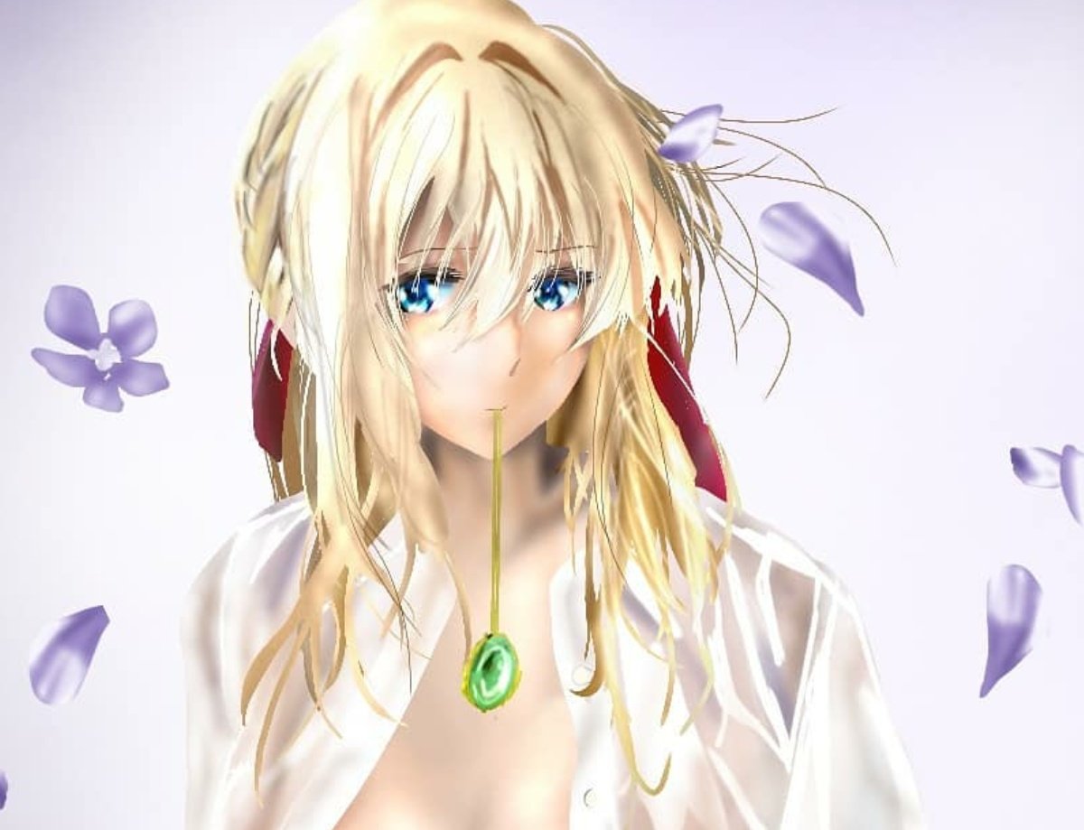 バイオレット・エバガーデン・・
随分昔に1枚だけ描いたなあ・・・
またリベンジしてみようか・・
#過去絵 