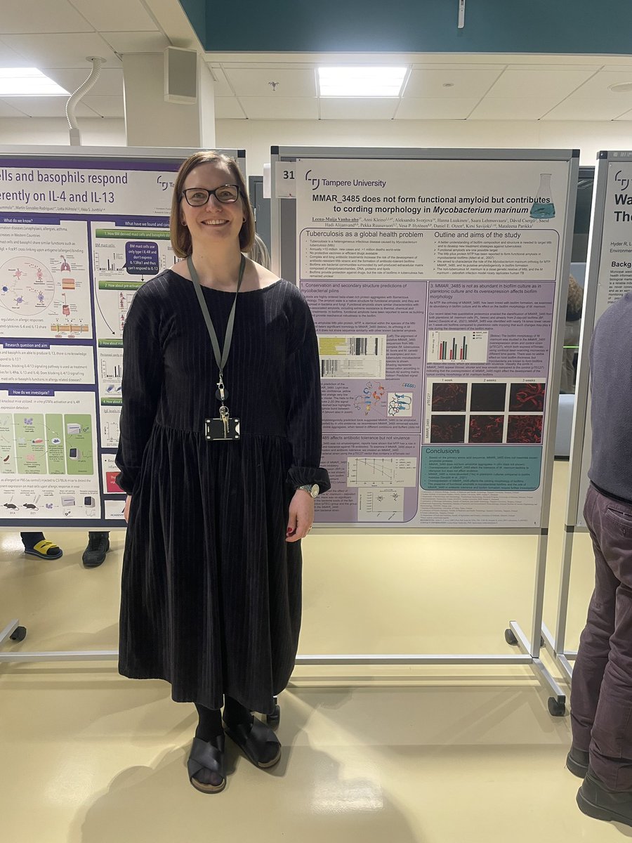 Our PhD student Alina and postdoc Leena-Maija presenting their research posters in the MET Research day #tuniMETrd. Excellent research and friendly atmosphere during the whole event @TampereUniMET