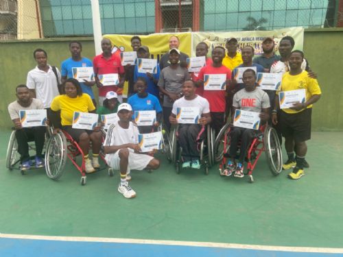 ParalympicGh's tweet photo. 2022 ITF Africa Wheelchair Tennis Coaches Workshop Ends 
 
The 2022 @worldtennis Africa Region wheelchair tennis coaches training workshop ended on Wednesday the 23rd of November,2022 at the National Tennis Center,Accra
@FranceandGhana  @EmbEspGhana @USEmbassyGhana @GermanAmbGhana https://t.co/zWQV2aCsiH
