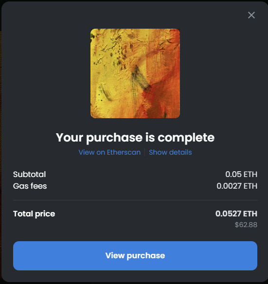 localcryptogod's tweet photo. Just purchased this NFT to support @ArtistDutchNFT!

This piece is 1/101 pieces that make up 1 big painting.

Also, when I purchase one directly from him, now I can choose an NFT to go in his IRL Gallery @kunstbrug🤝

Check out the collection👇
https://t.co/YcHWCo14Gv
#NFT #rt4xp https://t.co/FLzaBHjpeX