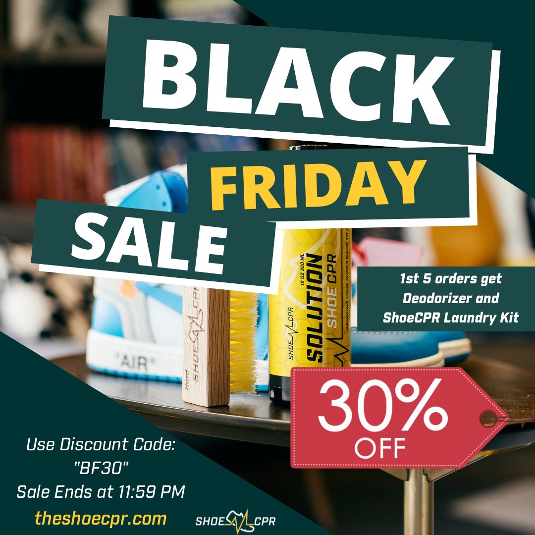 One of biggest sales of the year start now ‼️ 30% OFF SITEWIDE w/ code “BF30” 🚨 DON’T MISS OUT ON THIS ‼️ #WearYourShoes theshoecpr.com