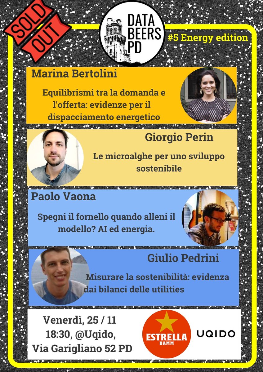 E siamo sold out! 

Grazie a tutti per la partecipazione e a sta sera!

Special thanks <a href="/Uqido/">Uqido</a> ed <a href="/EstrellaDammEs/">Estrella Damm Es</a> !!!!