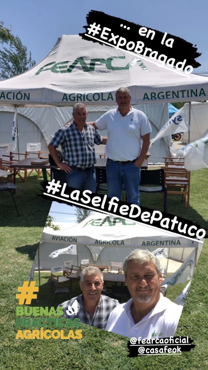 patucomendez's tweet photo. … en #ExpoBragado en donde estaremos #Capacitando en #UsoResponsable de #Fitosanitarios con @TwitCASAFE
Encontrar amigos, como @Aeroaplicadores y compartir charlas sobre el #UsoResponsable
#LaSelfieDePatuco https://t.co/NTGFLxa82O