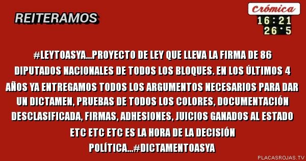 #LeyTOASya #NoTodoPasoEnMalvinas #DictamenTOASya #ProyectoDeLey0505D2021 <a href="/ConcertaTOAS/">ConcertaciónT.O.A.S</a> <a href="/alferdez/">Alberto Fernández</a> <a href="/CFKArgentina/">Cristina Kirchner</a> <a href="/RadioChubut/">Radio Chubut</a> <a href="/lu17com/">LU17.com</a> <a href="/MadrynAhora/">MadrynAhora</a> <a href="/vozdemadryn/">lavozdemadryn</a> <a href="/sipreba/">SiPreBA - Sindicato de Prensa de Buenos Aires</a> <a href="/popradio1015/">Pop Radio 101.5 FM</a> <a href="/Los40ar/">LOS40 Argentina</a> <a href="/juani_martinez/">Juan</a> <a href="/politicaplus/">POLITICAPLUS</a> @eleslabon1 <a href="/elciudadanoweb/">El Ciudadano</a> <a href="/rinconet/">Sebastian Fernandez</a>