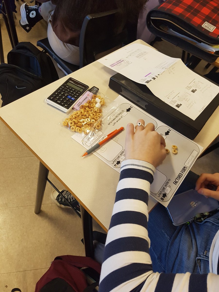 MsStew_HRCE's tweet image. Applying the thinking classroom to factoring simple trinomials in Math 10! #cheerioconnections #factoringfun @HalifaxWestHS @HRCE_Math @HRCE_NS