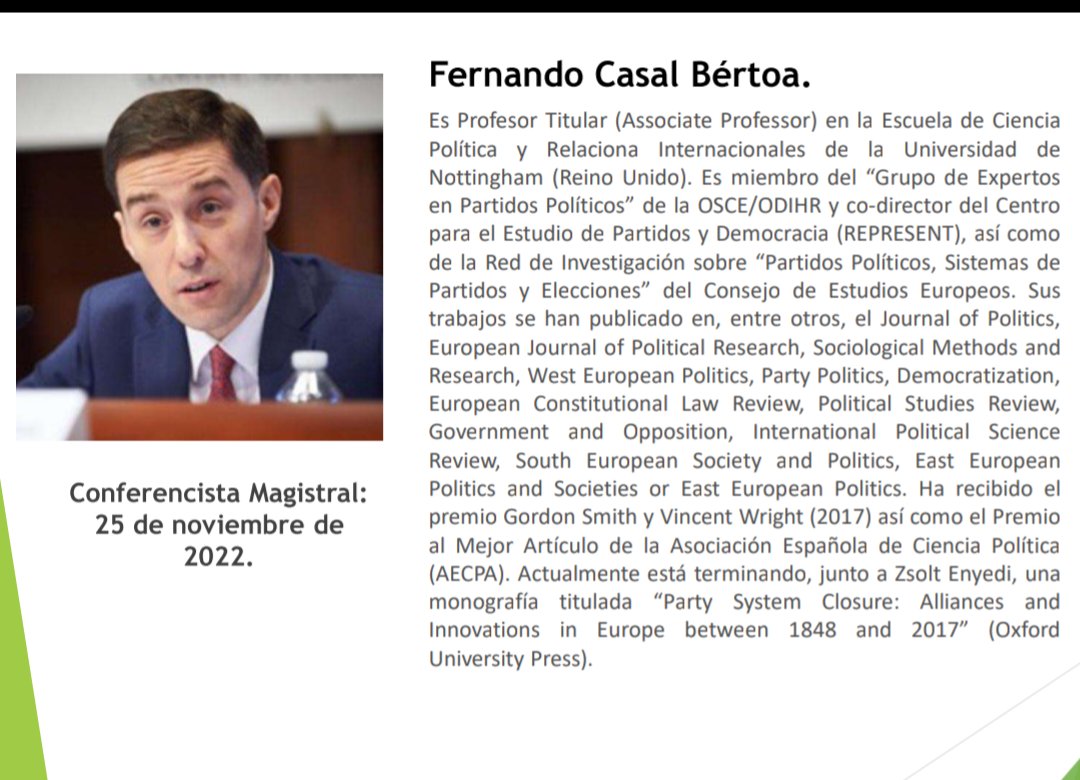 📣HOY 25 de noviembre el X Congreso Internacional de Ciencias Políticas,  tendrá su sexta conferencia magistral con la presentación de Mark Warren.

⌚️12:00 hrs.

📍Mérida,Yucatán. 

Link del congreso aquí 👇🏻
congreso.amecip.com

<a href="/ceajalisco/">AMECIP Jalisco Estudiantes</a>
<a href="/AmecipOficial/">AMECIP_Oficial</a>